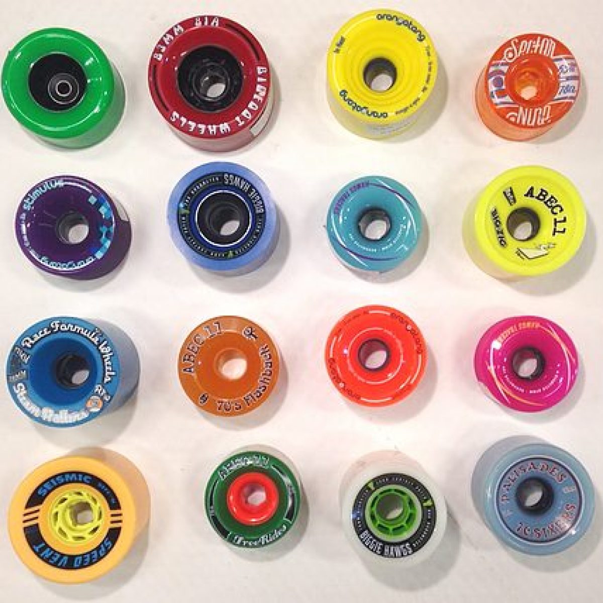 skateboard wheels in the shop