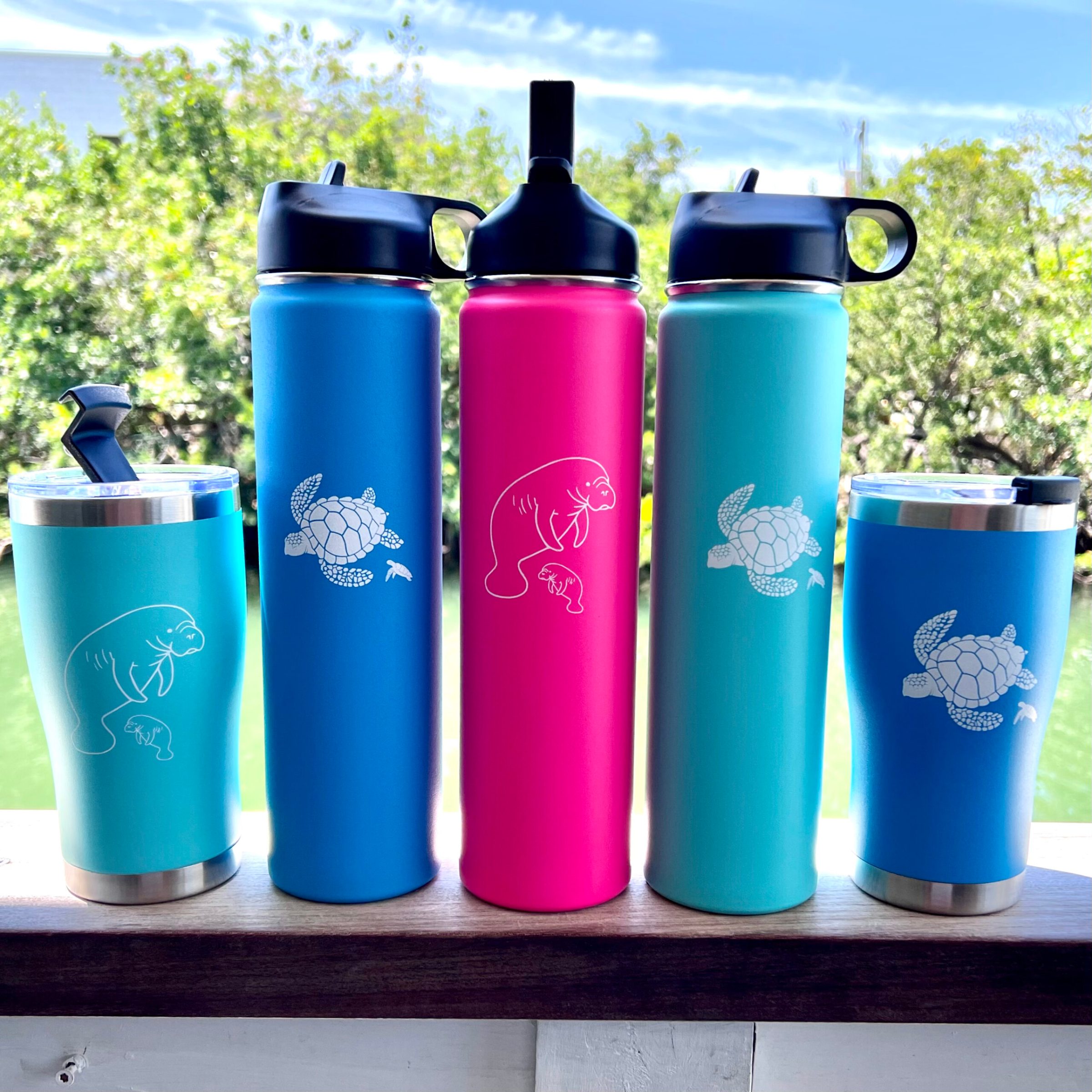 tumblers, canteens & bottles